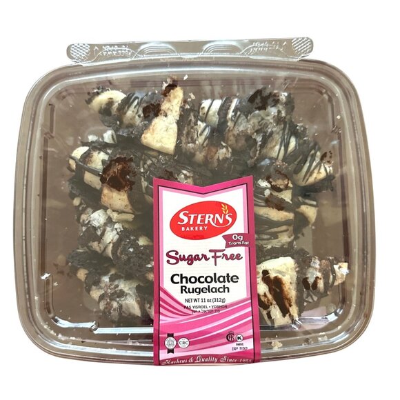 Sterns Bakery Sugar Free Chocolate Rugelach 11 Oz Box - Picture 1 of 3